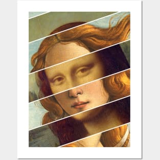 Venus by Sandro Botticelli and Mona Lisa of Leonardo Da Vinci Posters and Art